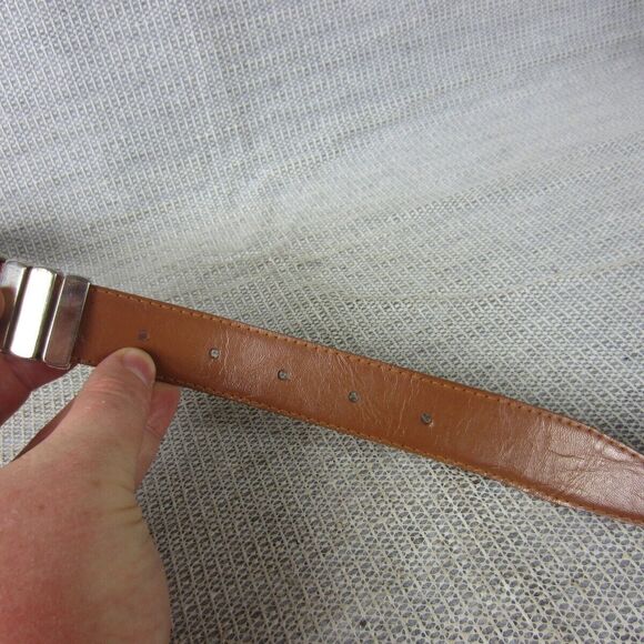 Courtenay Belt Womens Medium Brown Genuine Leather Medallion Vintage Western - Picture 11 of 15